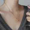 Цепи Light Luxury Green Crystal Three-Ring Colvice Clavicle Chain 2023 Осень и зимний дизайн День святого Валентина подарок