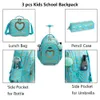 School Bags Backpack for Girls SchooTrolley Bag Wheels Kids Travel Luggage Trolley Bags 230725