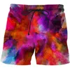 Pantalones cortos para hombre moteado Tie Dye Pattern Series Impresión 3D Traje de baño para hombre Trajes de baño Trajes de baño para la playa Pantalones de natación Trajes de baño