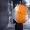 Umbrellas Orange Gray Abstract Fully Automatic Male Women Umbrella Folding Multifunctional Sunshade Rain
