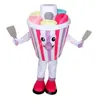 New Adult Characte Cute factory Costume da mascotte di gelato colorato adorabile Costume da mascotte di Halloween Christmas Dress Full Body Props Outfit