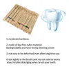 Badtillbehör Set Eco Friendly Tooth Brush Bamboo Cespable Toothborstes Portable Adult Wood Soft Tooth Brush for Home Travel El Use