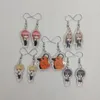 Dangle Oorbellen 5 Paar 1 Set Drop Acryl Kettingzaag Man Cartoon Anime Oor Hangers Sieraden Zus Meisje Gift