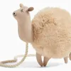 Hiver nouveau type d'animal en peluche mignon alpaga diagonale sans perte sac pour enfants à une épaule de haute qualité L230704