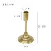 Classic French retro candlestick wedding candle holders wholesale candle candlestick metal table cup metal candle jars