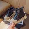 Sneakers 2022 Autumn Children's Boot New Winter Children's Army Boot Children's Korean Short Boot UK Barn's Boot Z230725