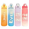 Water Bottles 1000ml Sport Bottle Leakproof Dropproof Frosted Sports Cup Portable For Outdoor Travel School Gym Bpa Free