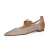 Sukienka Buty Rozmiar 33-42 Wygodne naturalne, oryginalne skórzane kobiety obcasy Slingback Pure Color Summer Fashion Niski pięta