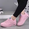 Dress Shoe Fashion Sneakers Air Cushion Sports Pu Leather Blue White Pink Outdoor Walking Jogging Female Trainers 230725