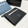 2024 Projektant mały portfel luksusowy portfel karty kredytowej Karta kredytowa Krótkie torebki skórzana skórzana portfele zamek błyskawiczny