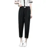 Kvinnor Pants Streetwear Ankel-längd Baggy Harem Women 2023 Summer Korean Fashion Ladies Casual byxor Femme Wholesale