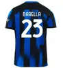 23 24 24 Koszulki piłkarskie Lukaku Barella Vidal Lautaro Eriksen Inters Dzeko Correa Away Trzecie mundury Tops 2023 2024 Football Shirt Men /