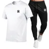 Heren Trainingspakken Heren Kleding Man Casual Broek puur katoen ventileren T-shirt broek sets 230724