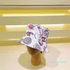 Casal Estilo de Moda Designer Boné de Bola Moda Mulher Verão Férias Viagem Data Casquette Letra Animal Print Bucket Hat