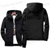 Jackor Mäns plus-storlek Rockar Jacks Spring och Autumn Est Golf Mens Womens Jacket dragkedja Casual Hooded Bomber Fashion Windbreaker Top SuperSize S-7XL T230725