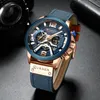 Armbandsur Curren Luxury Brand Men Analog Leather Sports Watches Mens Army Military Watch Man Date Quartz Clock Relogio Masculino 230724