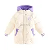 Down Coat Girls Cashmere Cotton Jacke Winter Children's Winter Padded Cotton Jacket Hood Parkas теплый снегопад.