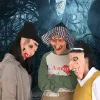 Halloween Horror Heks Masker Enge Zwarte Sjaal Siliconen Heks Masker Halloween Cosplay Party Horror Enge Duivel Maskers