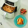 Bakvormen Tools Siliconen vouwvoeringen voor heteluchtfriteuse Mand Lade Warmte Voedselborden Ovenaccessoires Broodroosters Magnetrons