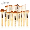 Herramientas de maquillaje Jessup Professional Makeup Brushes Set Foundation Powder Eyeshadow Liner Blending Brush Make Up Tools Kit Bamboo Synthetic Hair 230724