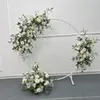 Fleurs séchées accessoires de mariage artificiel Crescent Arrangement de ligne de fleurs Table Ball fini t Stage Road Road Clead Arch Decor Floral 230725