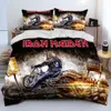 ヘビーメタルバンドI-Iron Aces High Comforter Bedding Set Duvet Cover Bed Set Quilt Cover Case King Queen Size Bedding set l230704