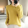 Women's Sweaters Spring And Autumn Crewneck Sweater Loose Pullover Solid Color Long Sleeve Inside Match