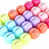 Läppbalsam 6st/parti 6 macaron färg 3D boll läppstift organisk ingrediens läppbalsam söt smak naturlig växt embellish läpp skönhet makeup care 230724