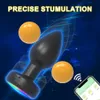 Juguetes para adultos Aplicación de vibrador anal control remoto Bluetooth tapón de glúteos masajeador de próstata masculino juguete sexual para adultos homosexual femenino 230724