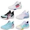 2023 Verschleißfeste mehrfarbige Basketballschuhe Männer Weiß Lila Rosa Gelb Blau Schwarz Trainer Outdoor-Sport-Turnschuhe