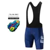 Fietsbroek met bretels Fietsbroeken Heren rijbroeken Zomer Anti-UV MTB Fiets Korte fietsbroek 19D Gel Pad Bike Team Racekleding ciclismo 230725