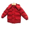 Вниз пальто, девочка, мальчик, зимняя куртка, детская, утолщенная теплый 90% утка вниз по короткому пальто малыш снежно 1-13y детская одежда Outwear HKD230725