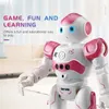 Zwierzęta elektryczne/RC Leory RC Robot Inteligentne programowanie zdalne sterowanie robotem Biped humanoid robot dla dzieci Prezent urodzinowy prezent 230724