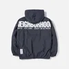 Women's Down Parkas NEIGHBORHOOD ANORAK/N-JKT NBHD Half Zip Nylon Hooded Jacket HKD230725