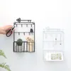 Bathroom Shelves Wall Mounted Key Holder 7 Hooks Hanging Pocket Letter Mail Storage Basket Organizer Home Kitchen Entryway Housekeeper On 230725