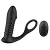 Brinquedos Anais Vibrador anal de silicone estimula a próstata atrasa anel de travamento de gengiva plugue anal para nádegas brinquedo sexual Dildo 230724