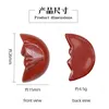 천연 돌 조각 달 안면 공예 장식품 구슬 불화 로즈 석영 크리스탈 치유 마노 장식