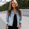 Women's Jackets Women Jacket Spring Long Sleeve Fashionable Cool Denim Lady Short Coat Leisure Street Wear Sporty Female Clothes