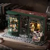 Arkitektur DIY House Diy Magic Wood Doll House Miniature Building Sats med möbler LED -lampor Dollhouse Toy för vuxna födelsedagspresenter 230724