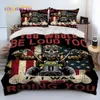 3D Retro Vintage Motorrad Tröster Bettwäsche Set Bettbezug Bett Set Quilt Abdeckung Fall König Königin Größe Bettwäsche Set Geschenk L230704