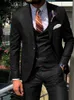 Men's Suits Blazers ANNIEBRITNEY Dark Blue 3 Piece Slim Men Fashion Suit Cutsom Groom Wedding Tuxedo Prom Wedding Tailor Made Men Suit With Pants 230724