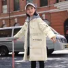 Piumino HSSCZLGirls Piumini d'anatra bianchi Nessun lavaggio 2022 Nuovo inverno Addensato Cappotto da ragazza con cappuccio Abbigliamento per bambini Capispalla Soprabito 4-12 anni HKD230725