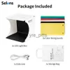 Diffuseurs Flash Selens Portable Pliant Lightbox Photographie Lumière LED Chambre Photo Studio Lumière Tente Soft Box Décors Photobox pour Appareil Photo DSLR x0724 x0724