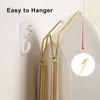 Bathroom Shelves 10pcs Plate Hanger Hook Stainless Steel Invisible Tray Dish Wire Holders Holding Plates Wall Decoration 230725