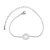 Link bransoletki Dainty disc Bransoletka minimalistyczna biżuteria Rose Compass for Women Stain Sain Sain Prezent 2023
