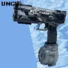 Gun Toys UNGH Automatic Water Gun Electric UZI Pistol Shooting Toy Summer Beach Toy For Kids Children Boys Girls Adults Water Fight Game 230724