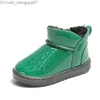 Sneakers Baby Girls Casual Snow Boots mångsidig vinter Ny koreansk stil Purpurfärgad enkla vattentäta barnmode pojkar runda ankelstövlar z230726