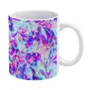 Canecas Neon Paint Mug Abstract Splatter Café Novidade Criativa Copos de Cerâmica