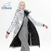 Parkas en duvet pour femmes ICEbear 2022 hiver nouveau style allongé doudoune à la mode sur le genou hiver dames veste HKD230725