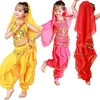 Stile di abbigliamento da palestra Costume di danza del ventre per bambini Costumi orientali Vestiti da ballerino per 4 pezzi / set